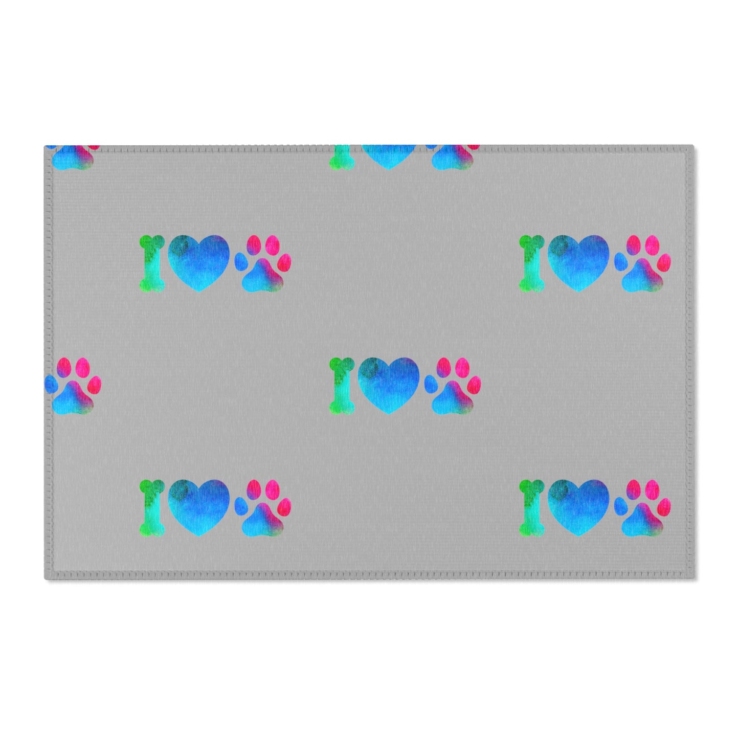 I Love My Paws Area Rug