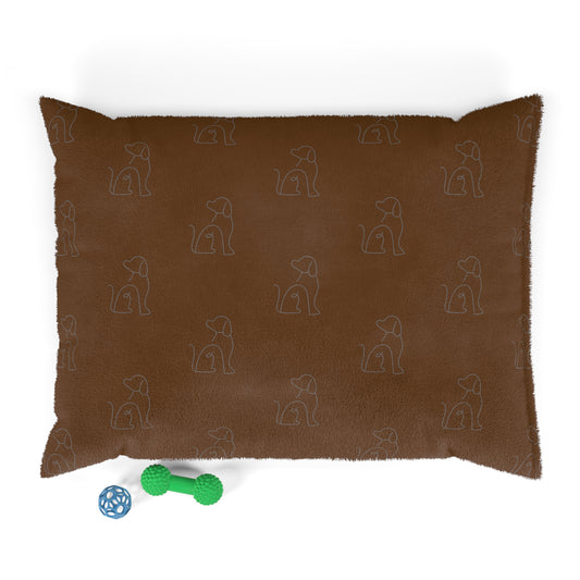 Simple Dog Outline Pet Bed