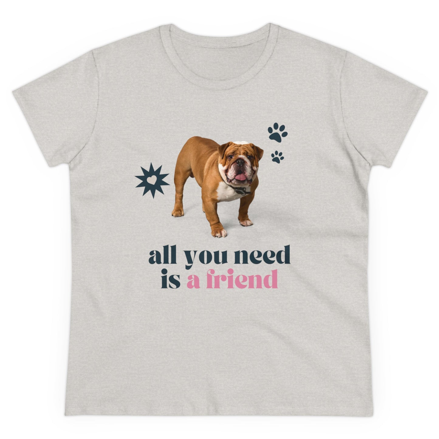 All You Need Women's Midweight Cotton Tee