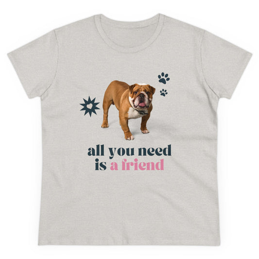 All You Need Women's Midweight Cotton Tee