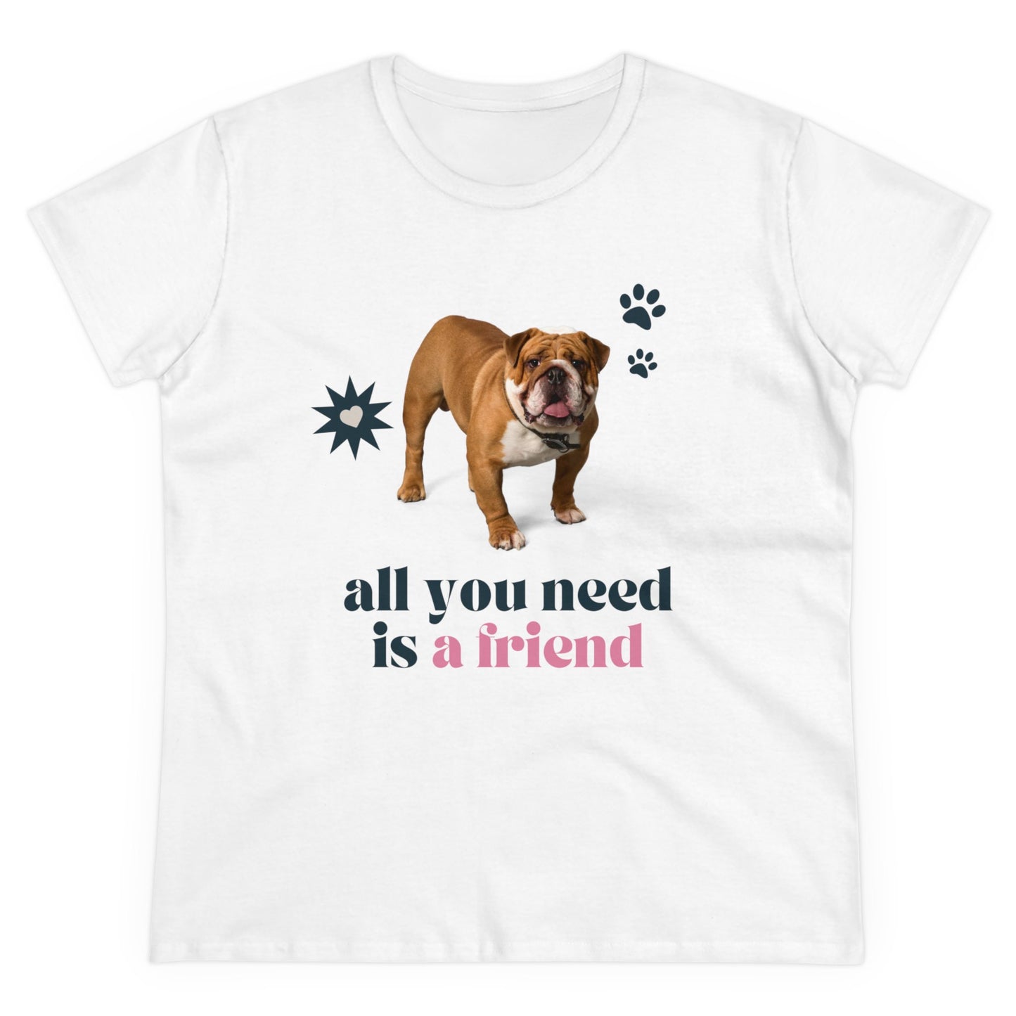 All You Need Women's Midweight Cotton Tee